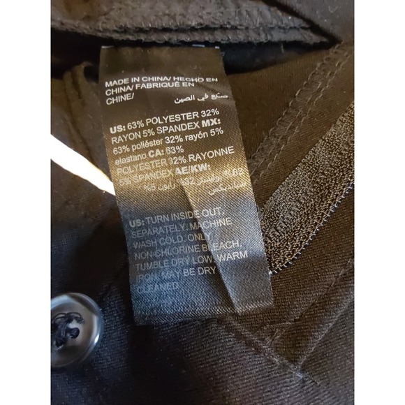 White House Black Market Women's Classic Black Slim Boot Pants Sz 8S Office - Picture 9 of 10